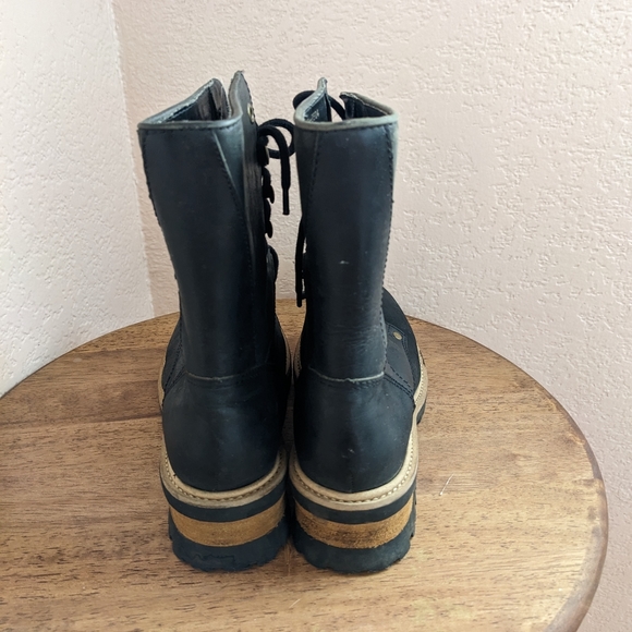 Subterrain black leather size 6.5 lace up boots. - Picture 3 of 4